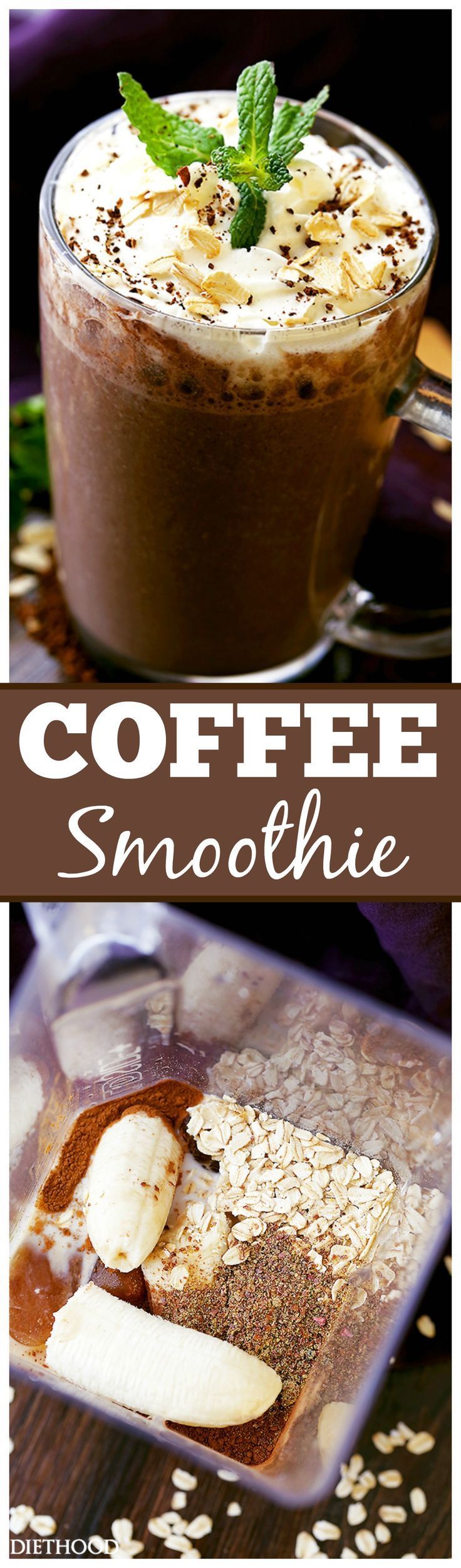 Coffee Smoothie – The perfect way to start your morning with coffee, oats, flaxseeds and bananas, all in one! Combining our two