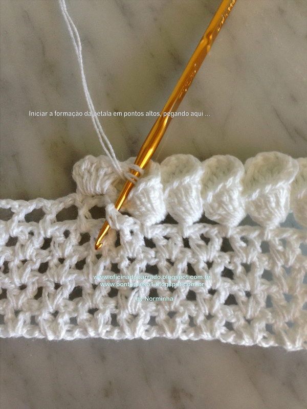 Crochet Petal Cone Edging. More