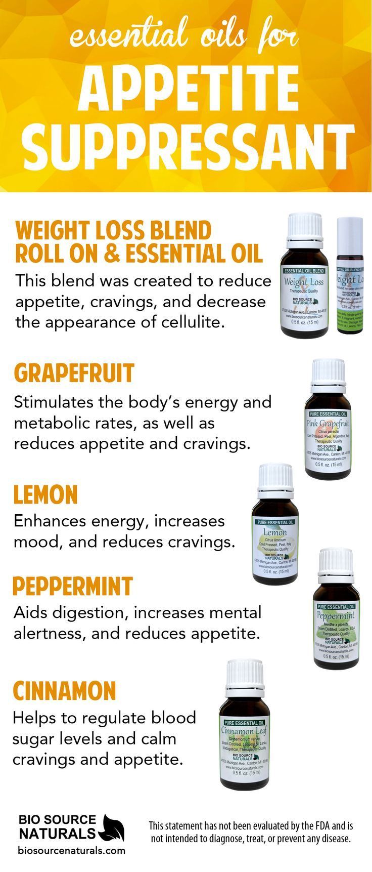 Essential oils to reduce appetite can be used to assist in weight loss naturally. In fact, the Smell & Taste Treatment and