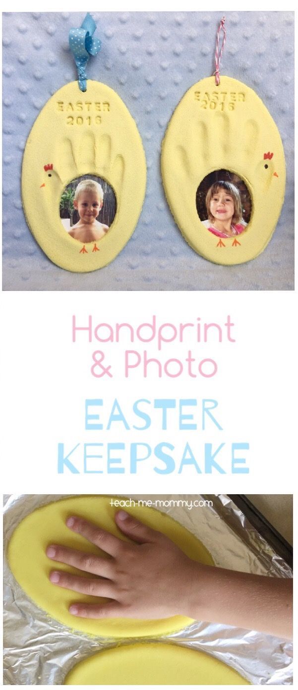 Handprint & Photo Easter Keepsake, a great keepsake idea to do with the kids, perfect for Easter!