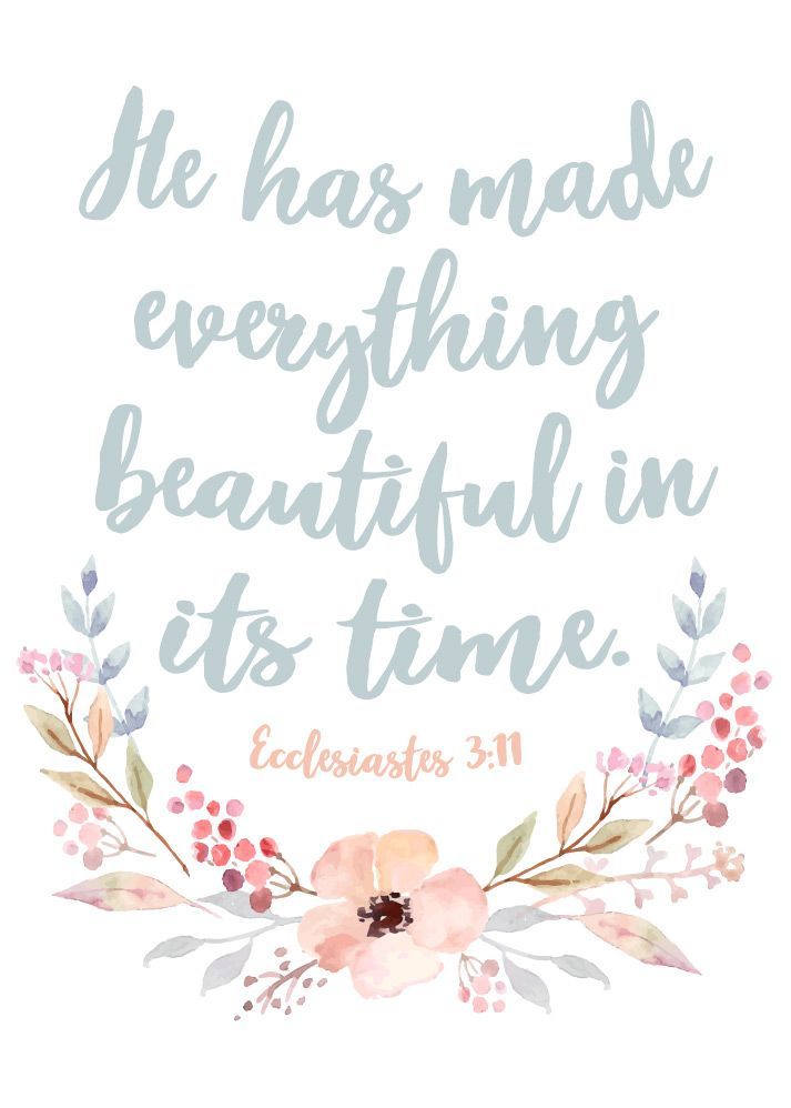 He has made everything beautiful in its time Ecclesiastes 3:11  The seasons of life include both good and bad times. We go through