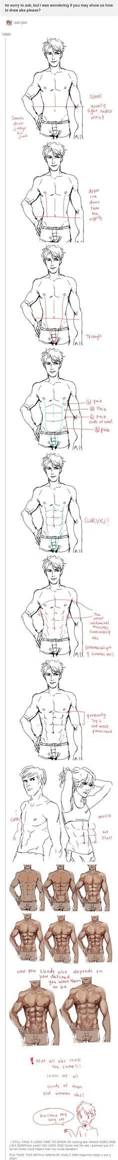 how to draw abs. kelpls.tumblr.com… I have needed this for so looooong