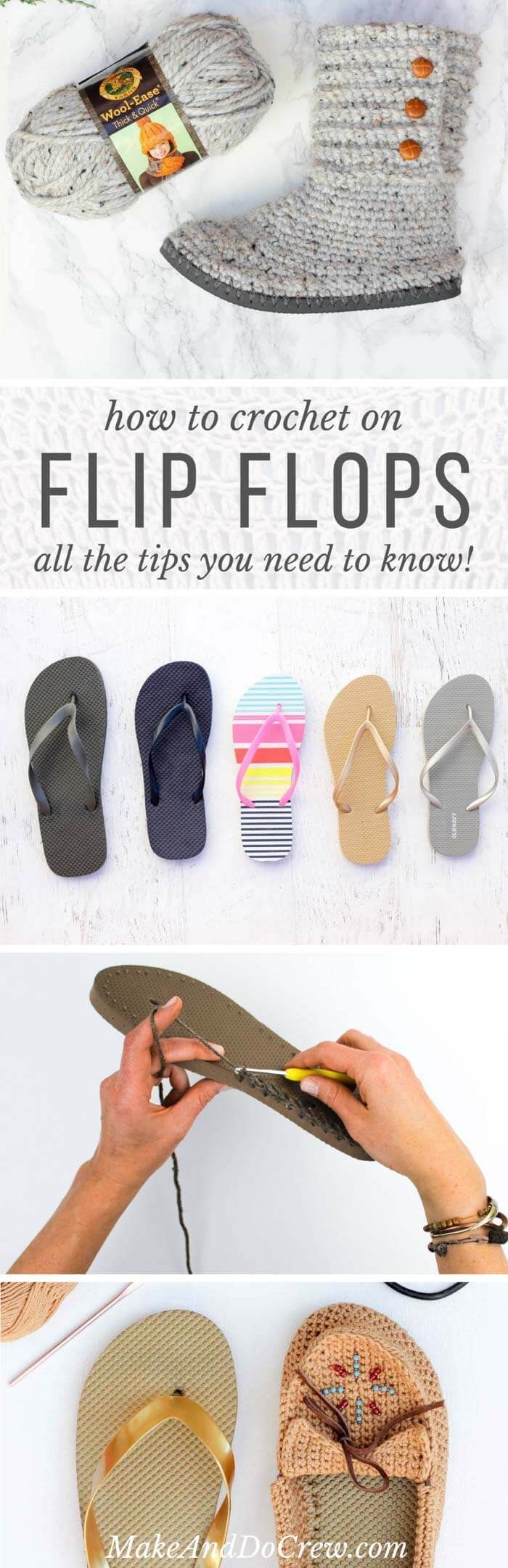 If youre curious how to crochet on flip flops, this post will answer all your questions including if they fall apart over time.