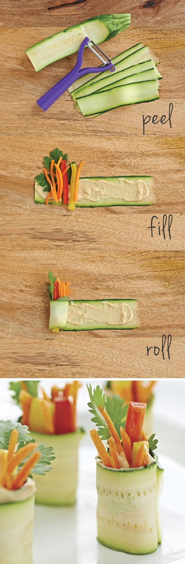 Fresh Zucchini Roll-ups
