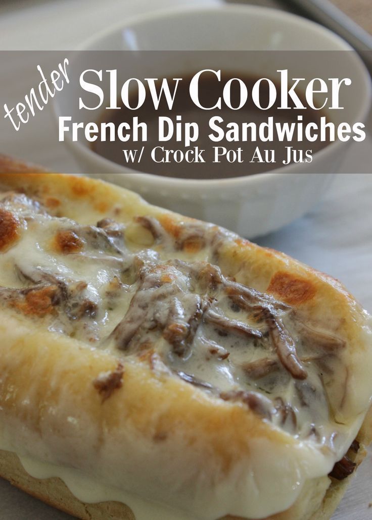 Looking for an easy beef crock pot dinner? This french dip crock pot slow cooker recipe is amazing. Its tender and the sauce is