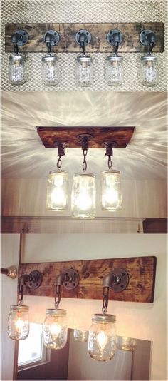 Mason jars are so versatile! They’re making an appearance now as the most beautiful lighting fixtures | Made on Hatch.co