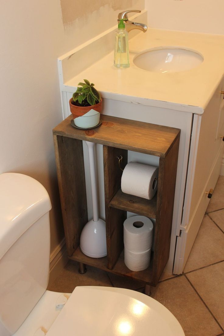 Modern ** Disguise Ugly Rest room Gadgets with this DIY Aspect Vainness Storage Unit