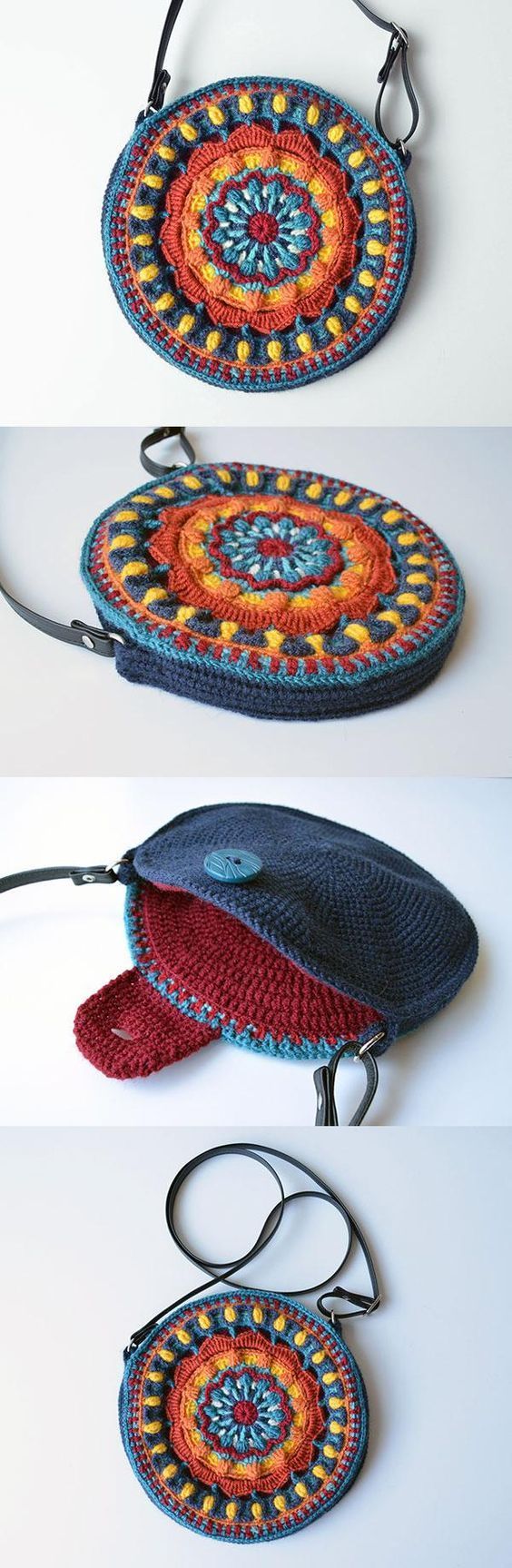 My Hobby Is Crochet: Kaleidoscope Mandala Bag crochet pattern by Lilla Bjorn Crochet