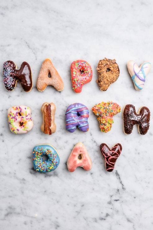 Our Happy Birthday Donuts have received attention from coast to coast in  magazines as well as food blogs. We make these raised