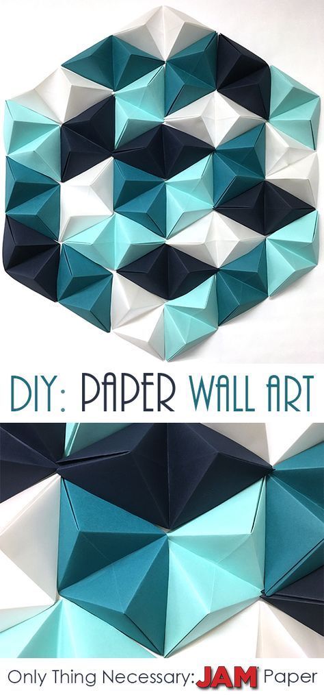 Read on to find 8 easy steps to make the perfect geometric paper wall art piece! The only necessary item you need is JAM Paper®!