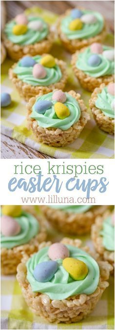 Rice Krispies Easter Cups – a cute and simple treat to make this Easter that everyone will love.