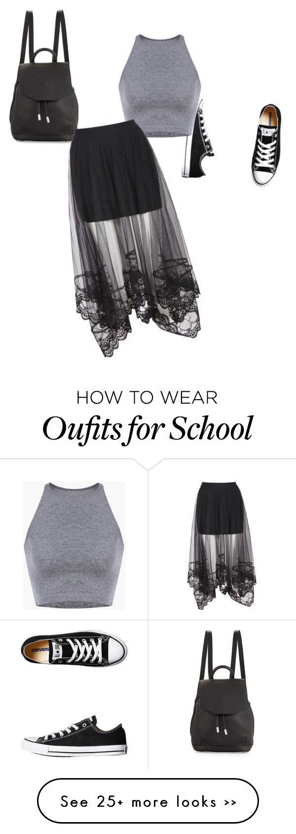 “School” by lexabloom on Polyvore featuring Converse and rag & bone