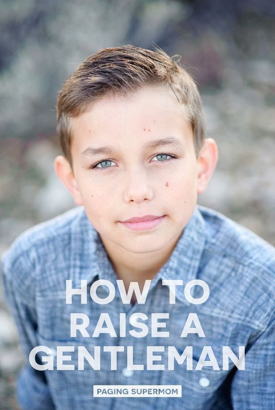 Seven Tips for Raising a Gentleman and teaching good manners for kids via @PagingSupermom