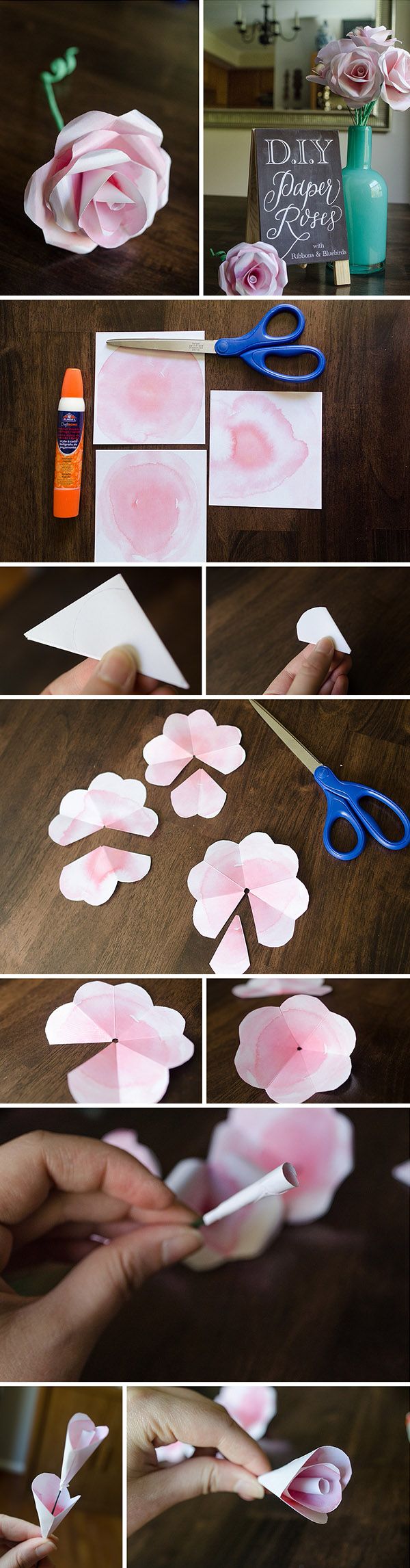 Diy paper flowers for rustic wedding ideas