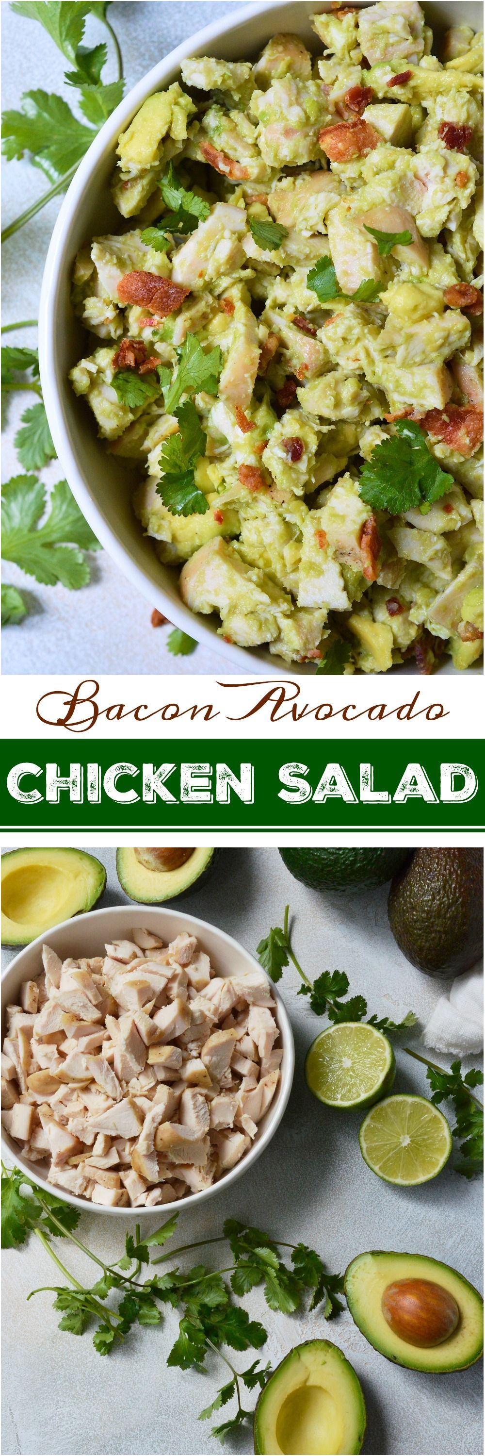 Wanting to eat healthy and nutritious without giving up your favorite foods? This Bacon Avocado Chicken Salad Recipe is full of