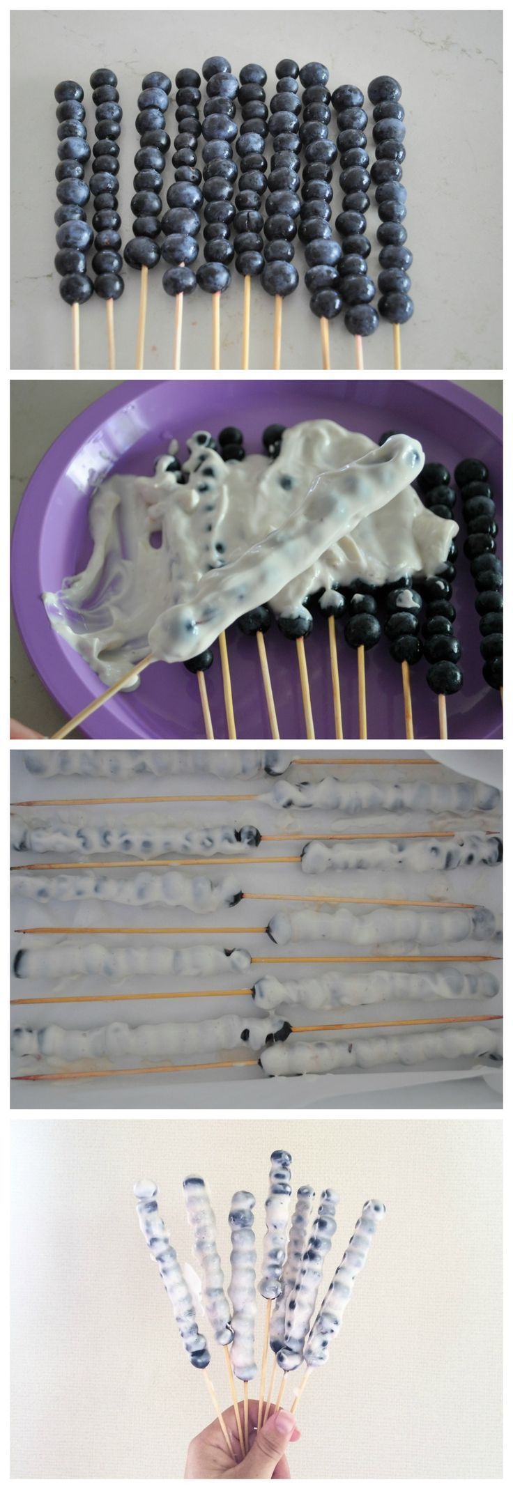 What a fun idea for summer! Use fresh or frozen berries and your favorite yogurt! Simple & easy!
