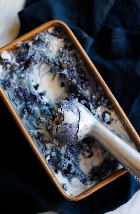 Wild Blueberry Lavender Coconut Ice Cream
