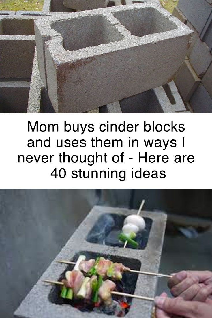 Mom Buys Cinder Blocks And Uses Them In Ways I Never Thought Of - Here Are 40 Stunning Ideas -   Great Outdoor Kitchen Ideas