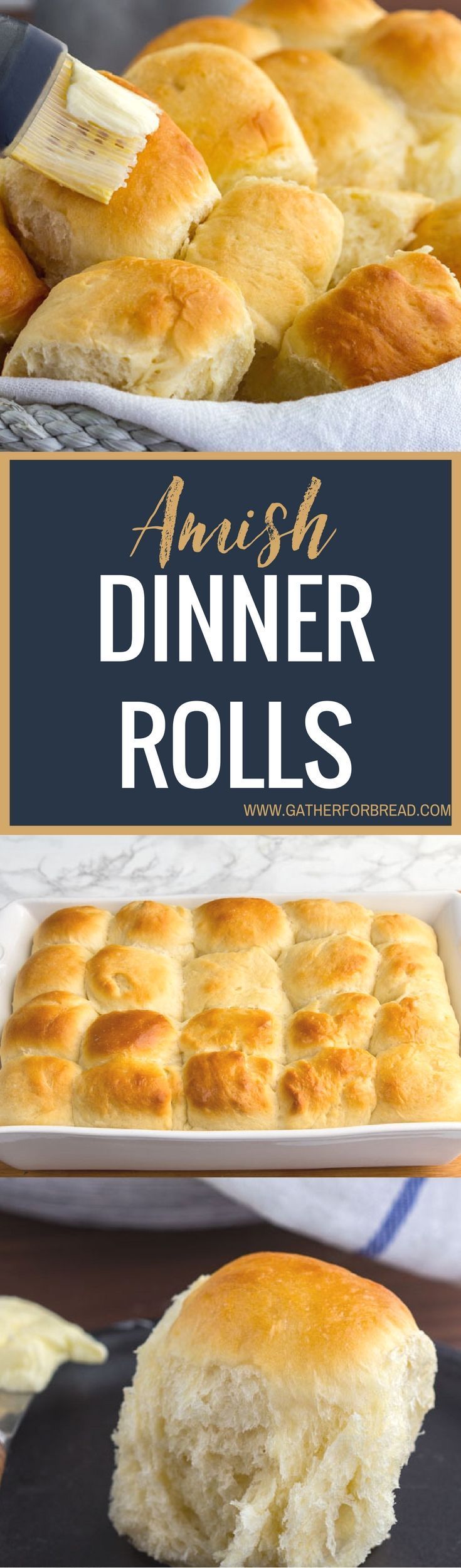 Amish Dinner Rolls – Soft Yeast rolls recipe for warm fluffy buns. Made with instant mashed potato flakes, best served with any
