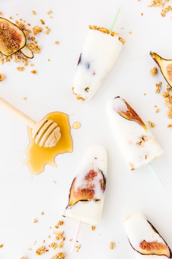 Breakfast of Champions: Honey Yogurt Fig Pops