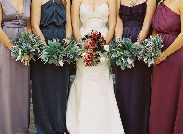 Bridal Style | Jewel Toned Bridesmaid Dresses