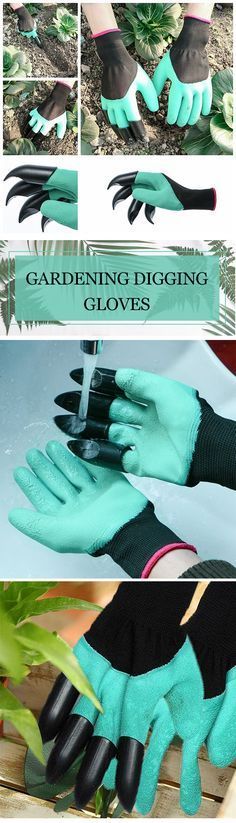 Built-in claws, waterproof, and durable gardening work glove makes it easy to have fun gardening!