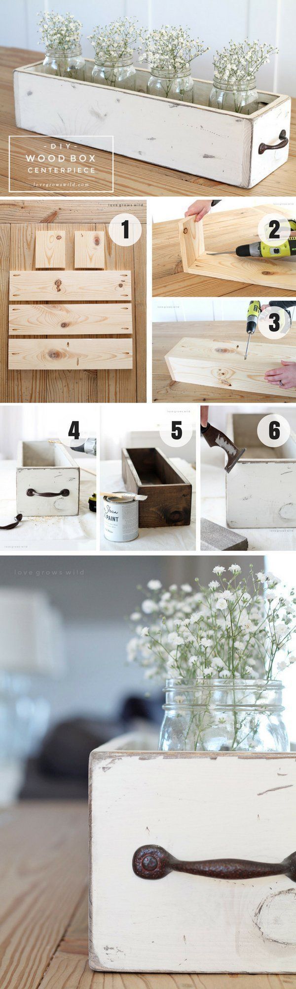 Check out how to build an easy DIY Wood Box Centerpiece /istandarddesign/