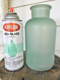 DIY cottage style sea foam sea glass bottles – The EASIEST way to get the sea glass look!!  Great for farmhouse style or cottage