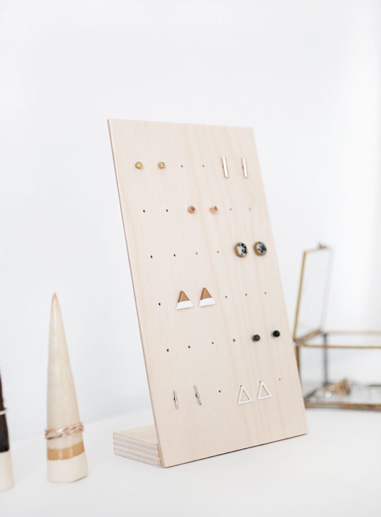 DIY Earring Stand @The Merrythought