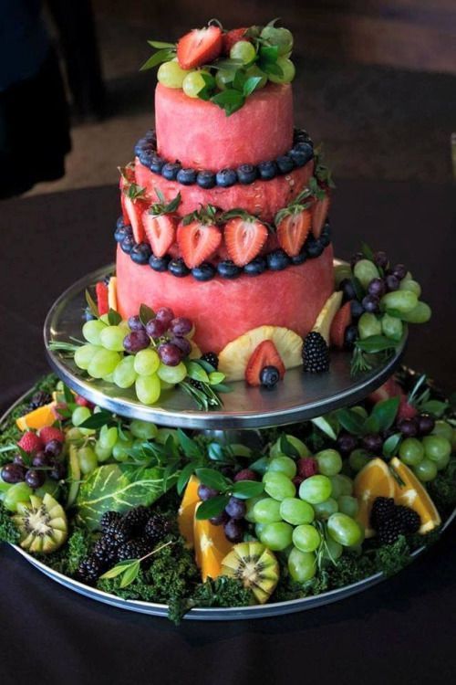 Fruit Raw Wedding Cake