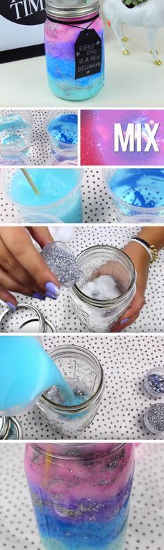 Galaxy in a Jar | Easy Summer Crafts for Teens to Make | Easy Camping Craft Ideas for Kids
