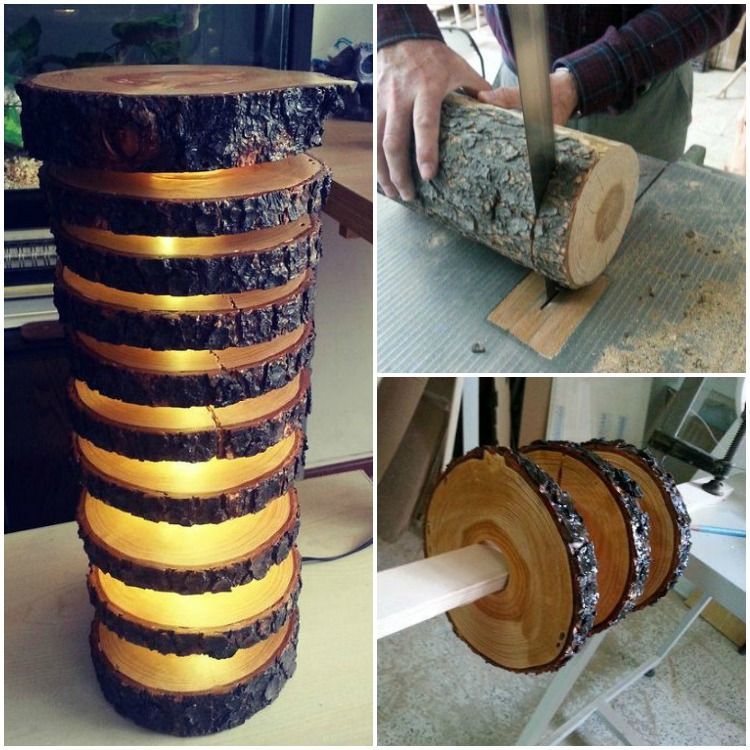 Have a look to this tutorial to make a spectacular wood lamp with tree logs! in Spanish… Related articles : DIY: Tutorial guide