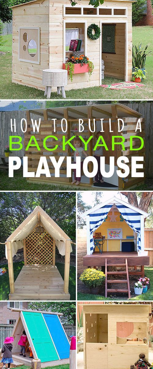 How to Build a Backyard Playhouse! • Tons of great tutorials! • Learn how to build a backyard playhouse and your kids will