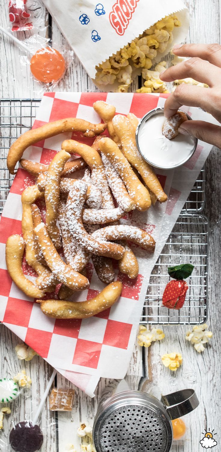 It’s like going to carnival without all the yucky carnival stuff! Our Funnel Cake Fries were in an instant hit here at