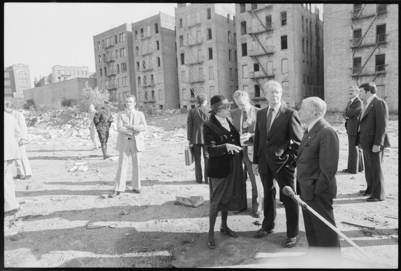 Jimmy Carter takes in the splendor of the South Bronx, 1977
