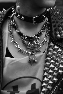 Little too much on myself, but i love seeing people wear chains and spikes, i think its awesome