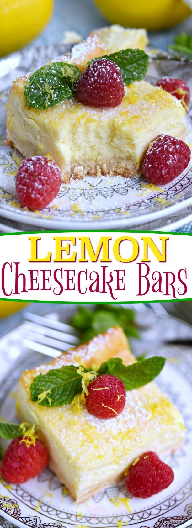 My Aunt Pams Lemon Cheesecake Bars are made with lots of fresh lemon juice and zest so theyre bursting with lemon flavor! Extra