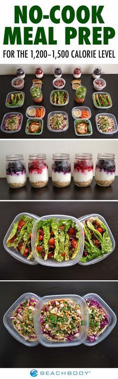 No-Cook Meal Prep for the 1,200–1,500 Calorie Level | BeachbodyBlog.com