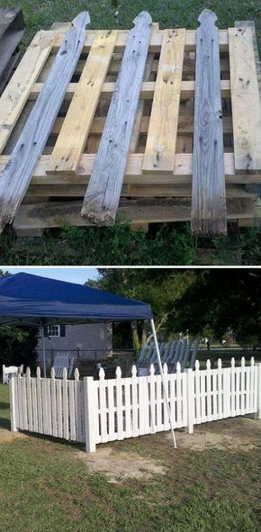 Old Pallet Fence. this is going around my garden! Perfect. Now I just need pallets.