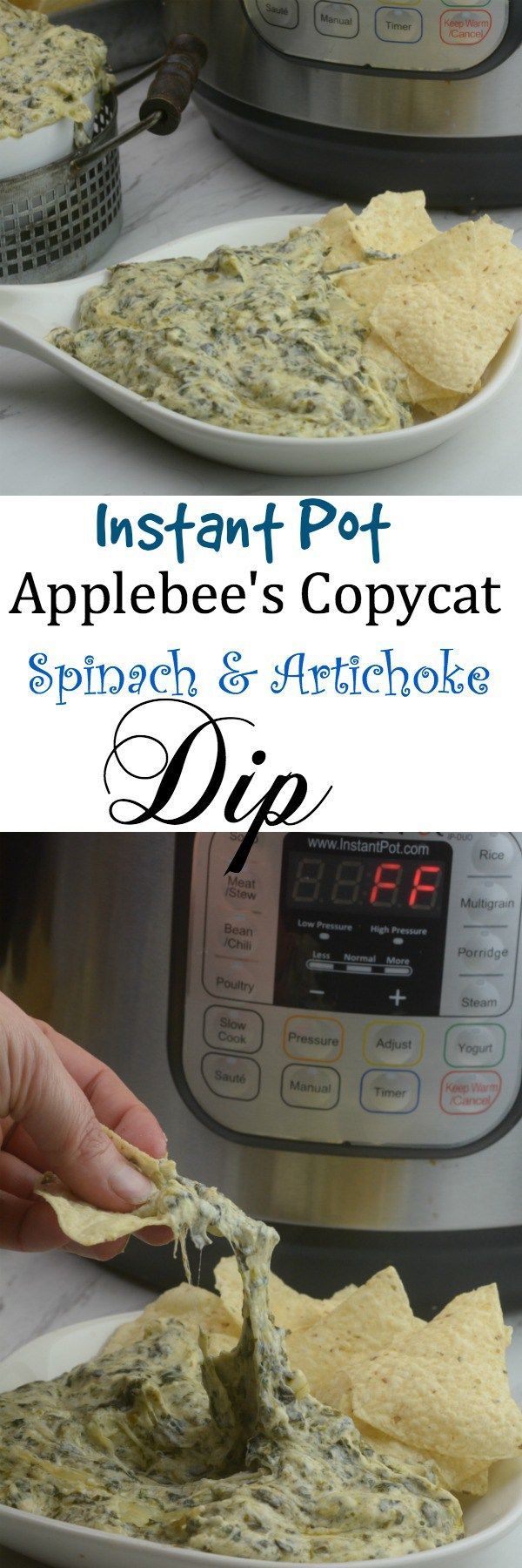 Share with friends669 11K 11  11KSharesInstant Pot Artichoke and Spinach Dip Applebee’s Copycat   Cheesy, Spinach, and