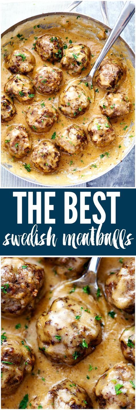 The Best Swedish Meatballs are smothered in the most amazing rich and creamy gravy. The meatballs are packed with such delicious