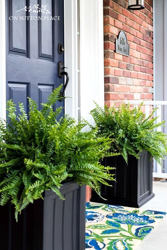 The Easiest Porch Planters Ever | Super simple and fast containers for your porch. In just a few minutes your porch will go from