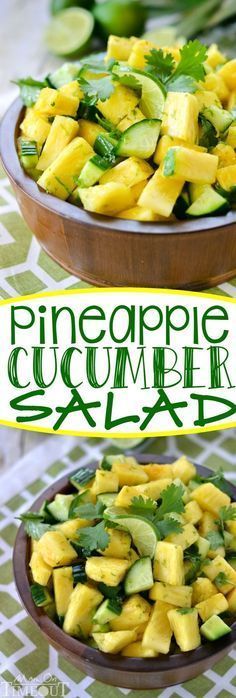 This perfectly refreshing Pineapple Cucumber Salad is wonderfully easy to make and simply delicious! A gorgeous, healthy