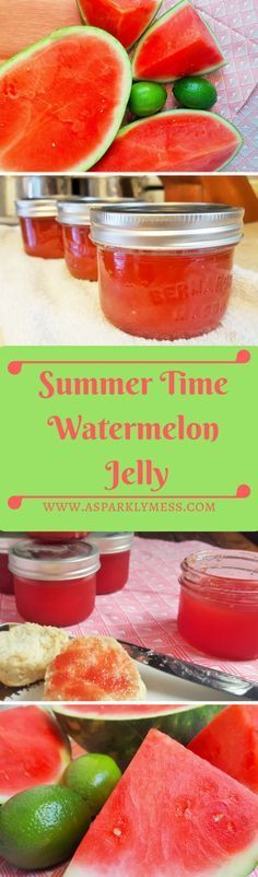 This Watermelon Jelly Recipe is very simple and requires very little canning knowledge. (this is only my second time every canning
