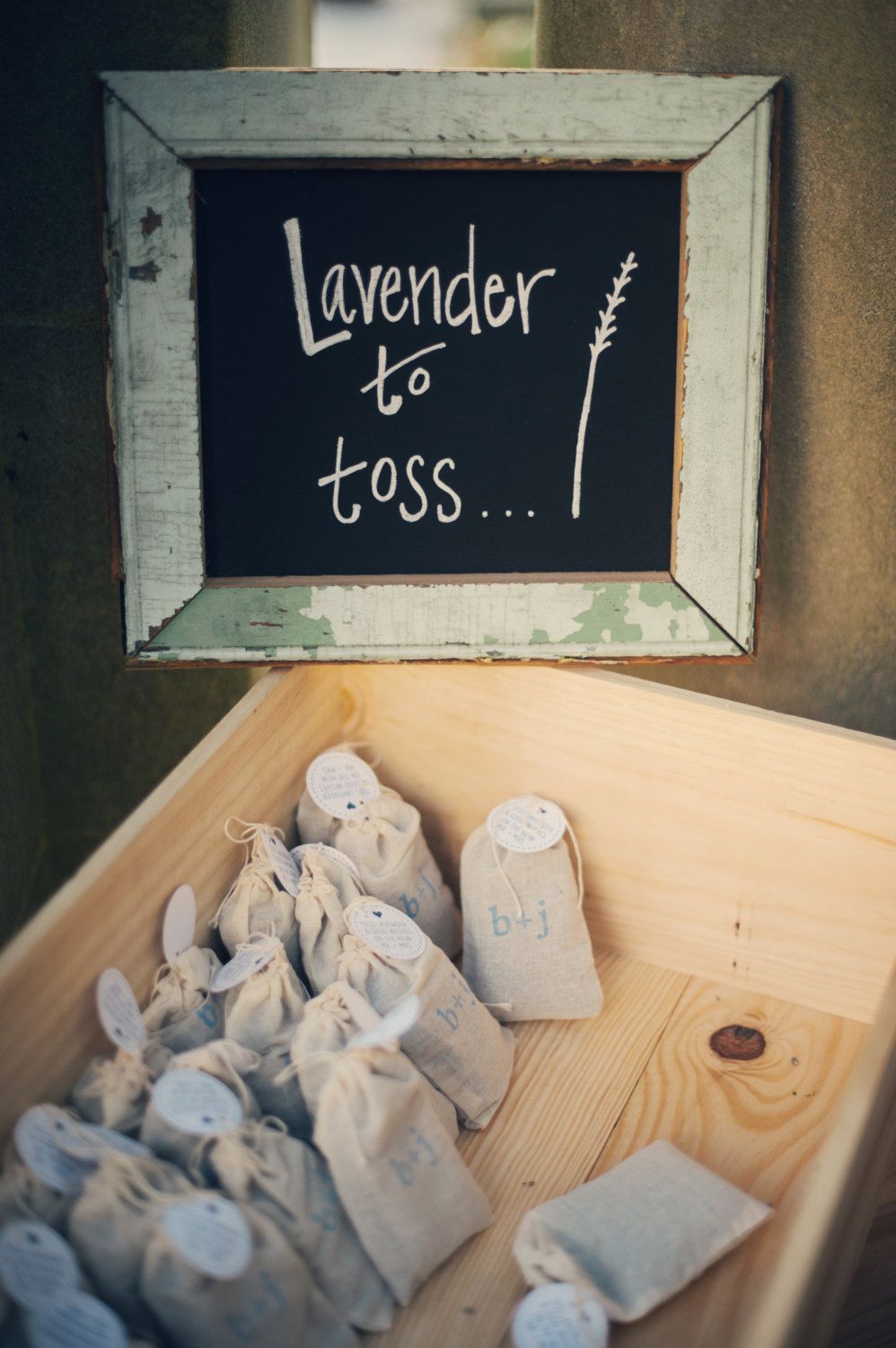 100 Custom-stamped Lavender Bag for Wedding Toss.