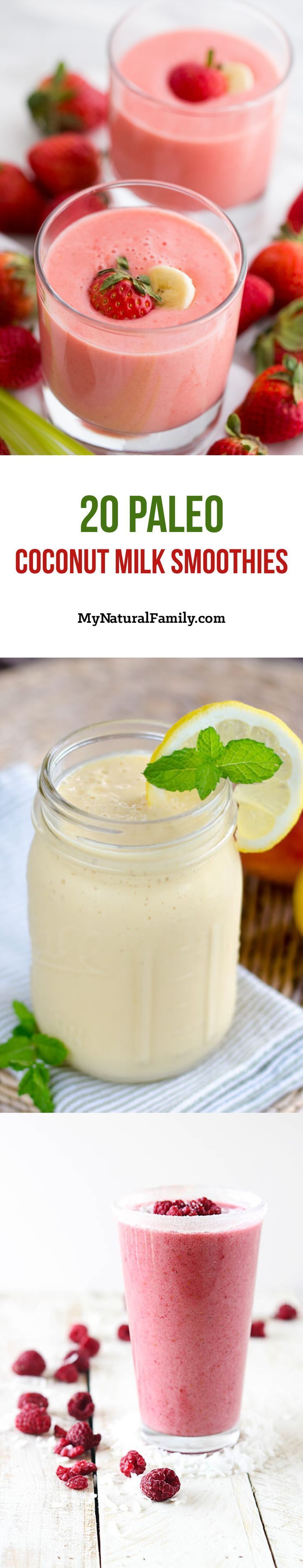 20 of the Best Paleo Coconut Milk Smoothie Recipes – a delicious way to get your fruit in daily. Swap out sweeteners of choice for