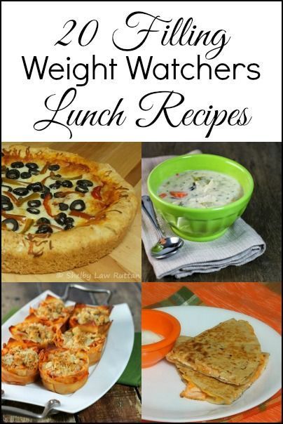 20 Weight Watchers Lunch Recipes with point values – A collection of filling lunch recipe ideas that are Weight Watchers friendly