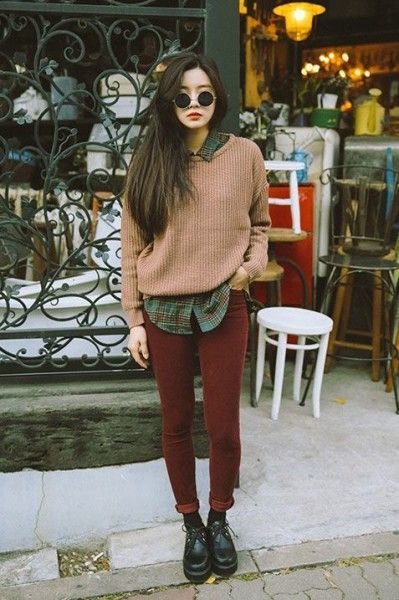 2016 Korean Spring Look Outfit Inspirations  www.ferbena.com/…