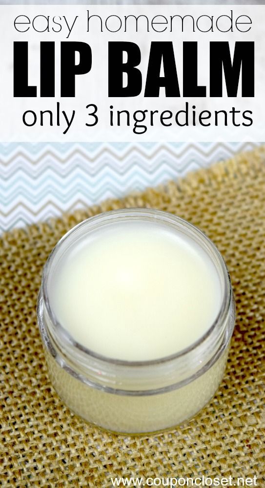 3 ingredient Homemade Lip Balm Recipe – this is  very easy to make!