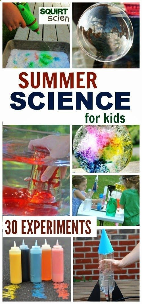 30 must try Summer Science activities that will WOW the kids and keep them engaged in learning. COOL outdoor experiments for